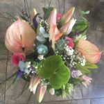 Kód: L002  obsah:  Anthurie, růžee, lilie, eustoma, veronica, zeleň